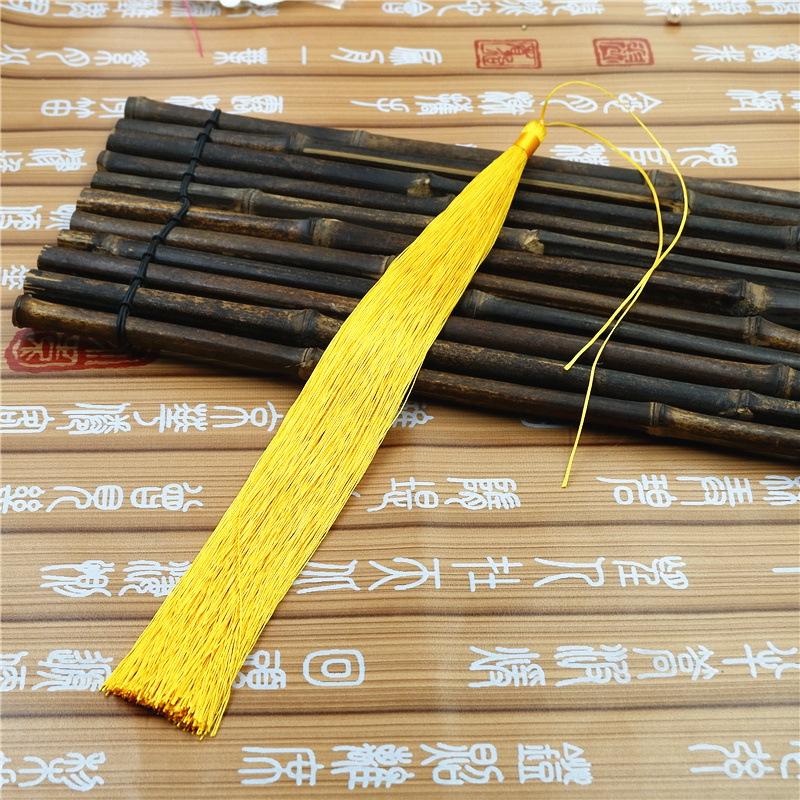 

30 см большая подвеска с кисточкой подвеска подвеска подвесная группа кисточек веер ханьфу аксессуары кисточка из ледяного шелка нить кисточка 30Cm tassel золотистый