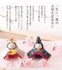Compact and Cute Hina Storage Reihana Hina 30cm Authentic Hina Dolls Dolls, Ryukodo, Three-tiered Display, (white), Wide, (FUN Fun)