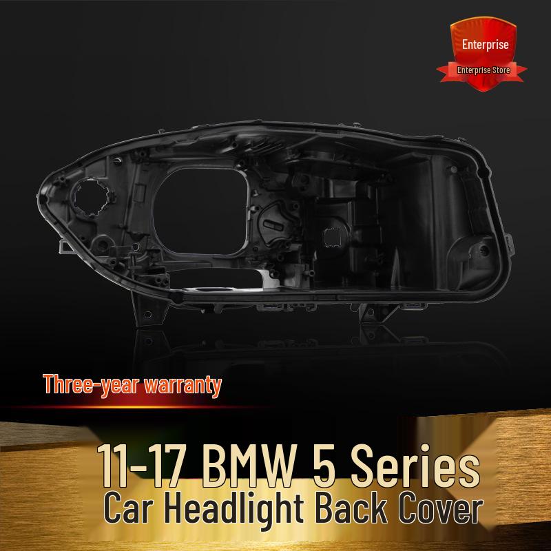 BMW 5 Series F18 Headlight Shell: 11-17 Black Base Rear Housing for Car Lights