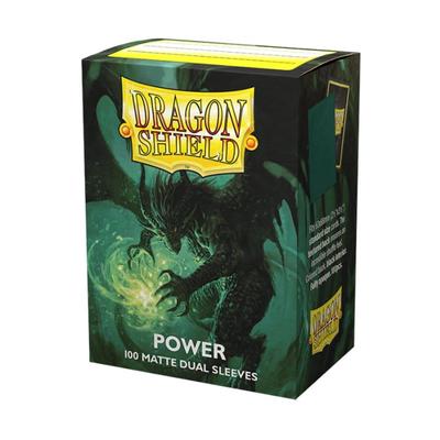 Sleeve - Dragon Shield - Box 100 - Standard Size Dual Matte Metallic Green (Power)