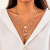 Pearl Shell Multilayer Necklace Conch Starfish Choker Trendy Shell Clavicle Necklace  Gifts