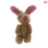 High Quality  5Cm Soft Mini Plush Rabbit Dollhouse Miniature Accessories Animal Toy Furniture For Doll Home Decoration 1Pc