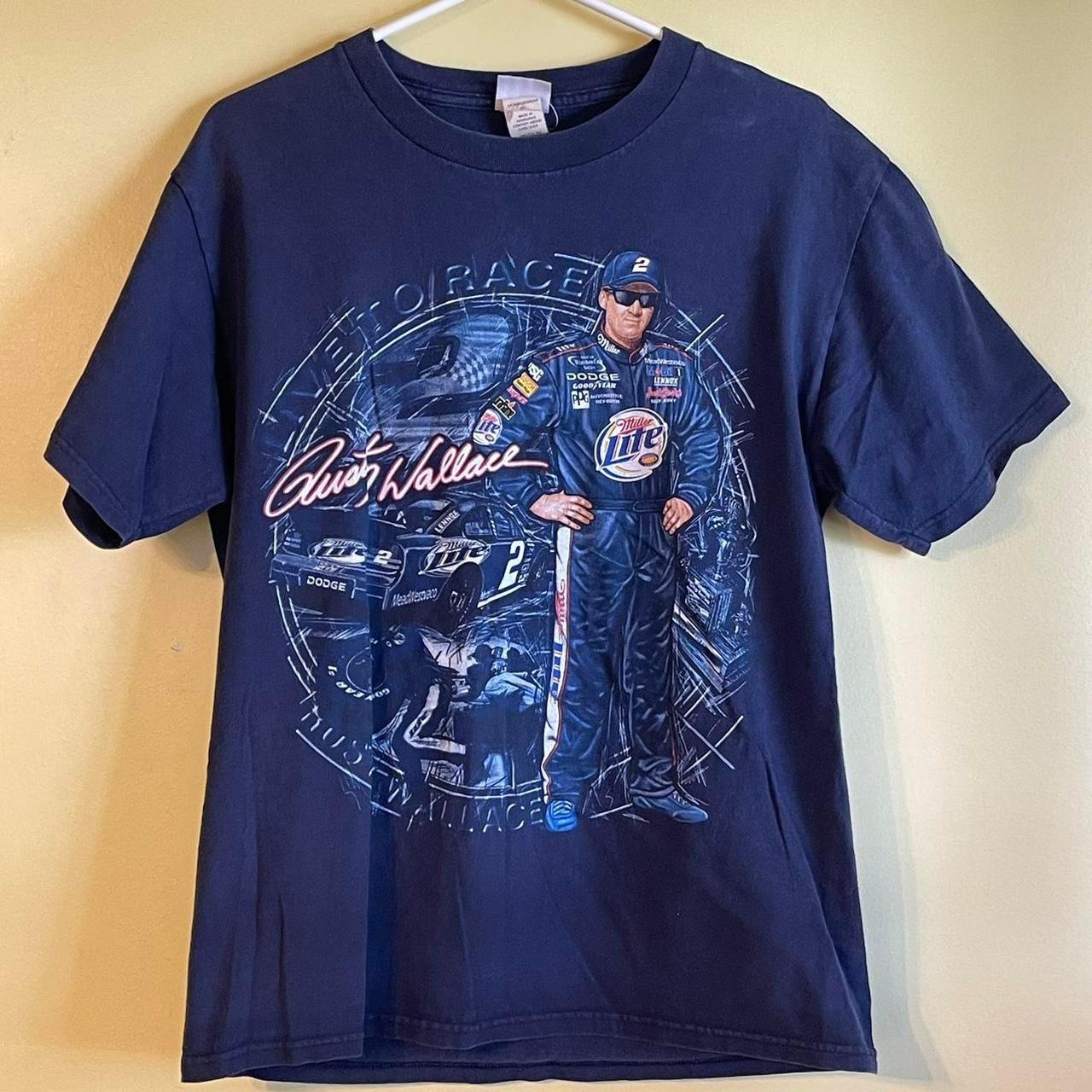 Rusty Wallace NASCAR Miller Lite Racing Black T Shirt Unisex T-Shirt L