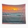 Ocean Sunset Tapestry Beach Wave Wall Hanging Tapestries Sky Cloud Scenery Tapestry  Home Decor for Bedroom Dorm Living Room