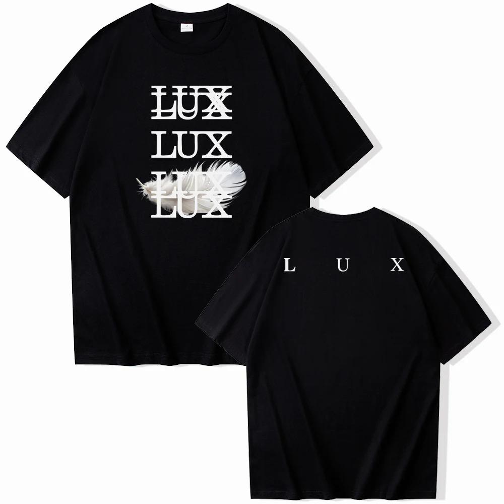 

Rosalia Lux Tshirt ONeck Short Sleeve Shirts Fans Gift Men Women Streetwear Oversized Cotton High Quality Female Male Clothing S