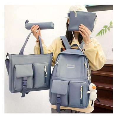 4pcs Oxford Cloth Backpack for Elementary School Students with Multiple Pockets LargeCapacity Backpack for Girls Casual Travel Four Piece Backpack Set