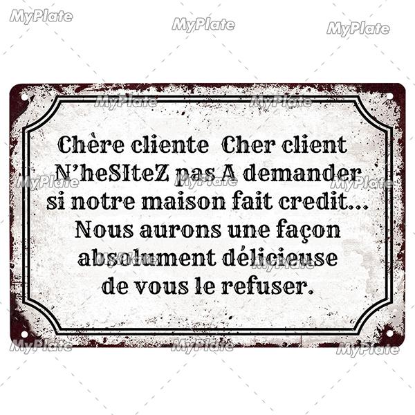 France Poster Vintage Plaque Tin Sign Metal Sign Wall Decor For Bar Plate Crafts Art Poster Custom