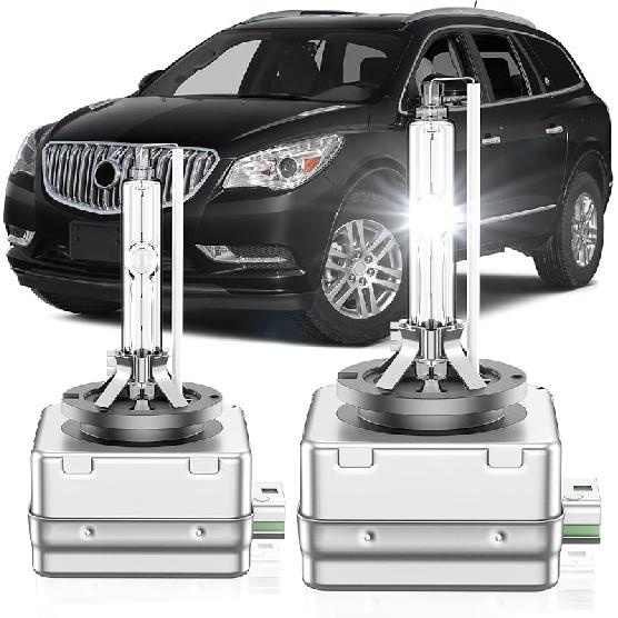 D3S HID Xenon Headlight Bulb Compatible With 2014 2015 2016 2017 2018 Buick Enclave Envision LaCrosse Regal Cascada - 35W High And Low Beam Upgraded