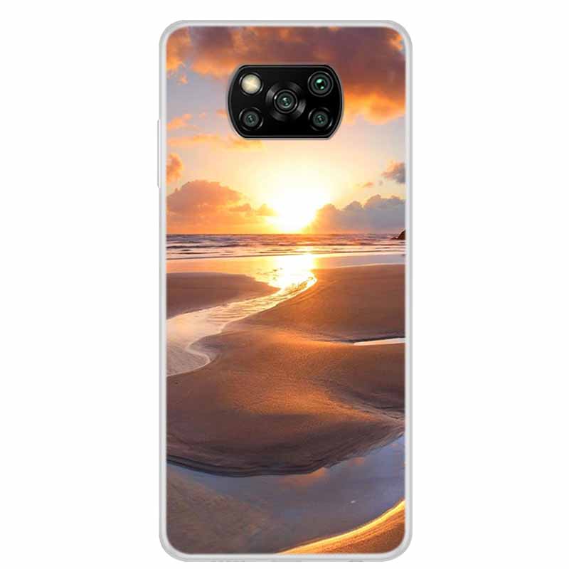 For Poco X3 Pro Case X3 NFC 6.67" Clear Marble Soft TPU Silicone Back Case for Xiaomi Poco X3 NFC Phone Covers Shockproof Fundas