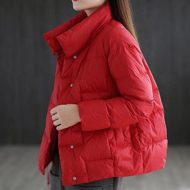 Damen 2025 Leichte Daunen-Baumwolljacke im koreanischen Stil mit Stehkragen - Winter Vielseitig, Locker, Kurz, Wattierter Mantel.