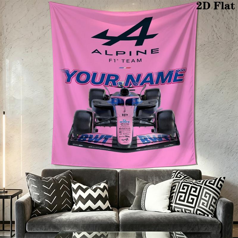 Custom Name Alpine Wall Tapestry Aesthetic Wall Hanging Printed Fabric Blanket Decorative Tapestries for Bedroom Living Room Home Decor