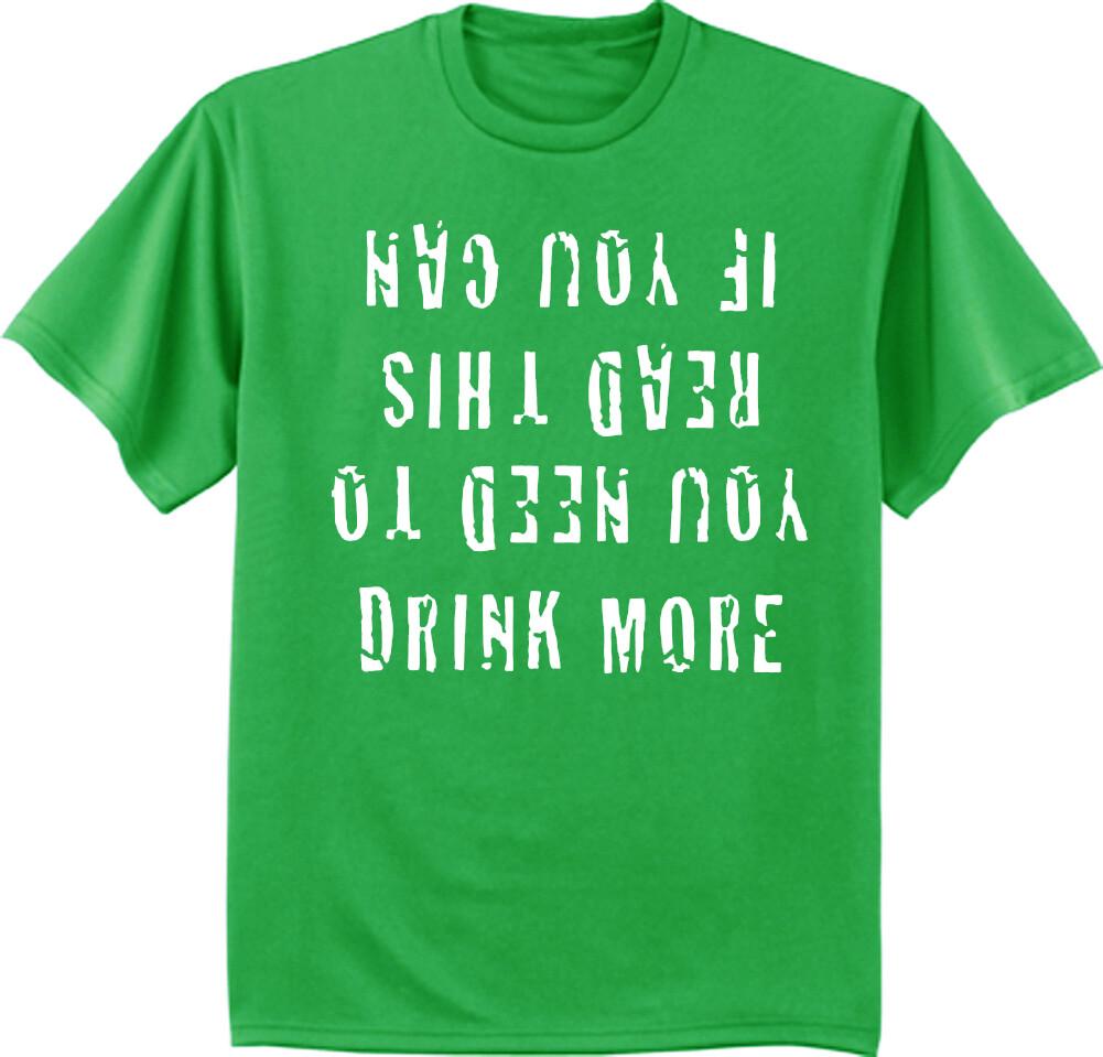 Funny St Patrick Day T-shirt Mens Graphic Tee Drunk Drinking Shirt XXL