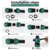 1/2 "-1.5" Male Thread To 20-53mm PE Straight Quick Connector Watering Irrigation System Water PE PVC Tube Conversion Coupling