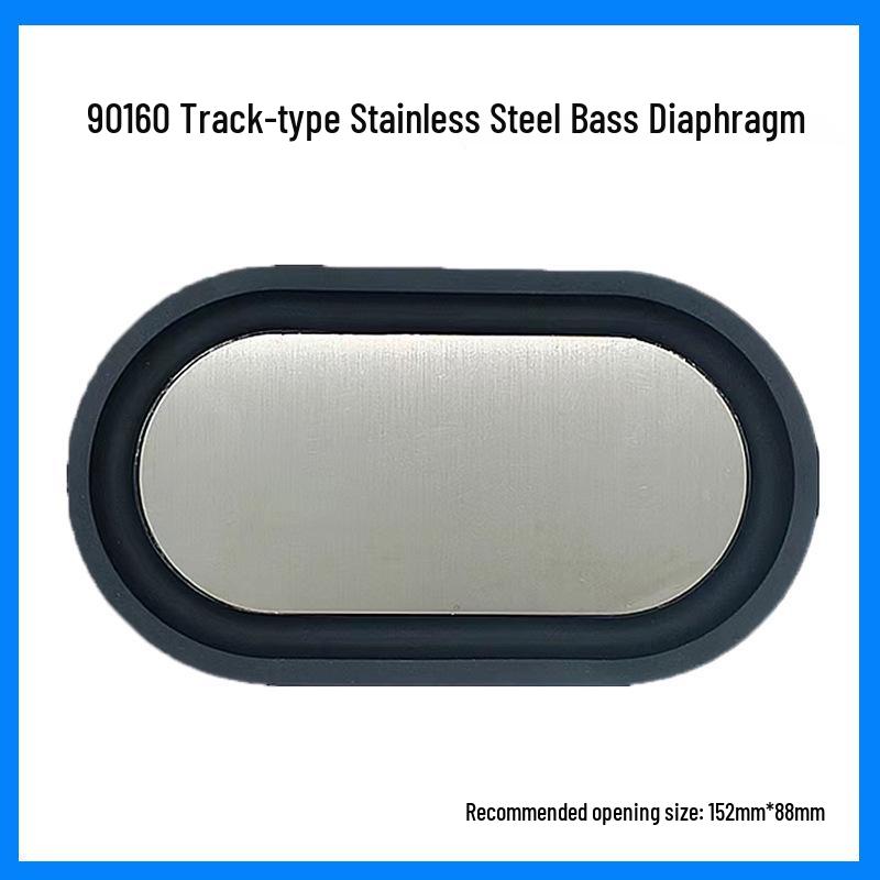 Stainless Steel Oval Bass Vibration Diaphragm, 4x6 Inch, Low Frequency Amplifier