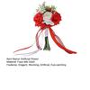 Bröllopsbuketter för Brud Brudtärna Konstgjord Fusk Silke Ros Blomma Brudbukett för Bröllop Bal Ceremoni Hemkomst Jubileum Dekor