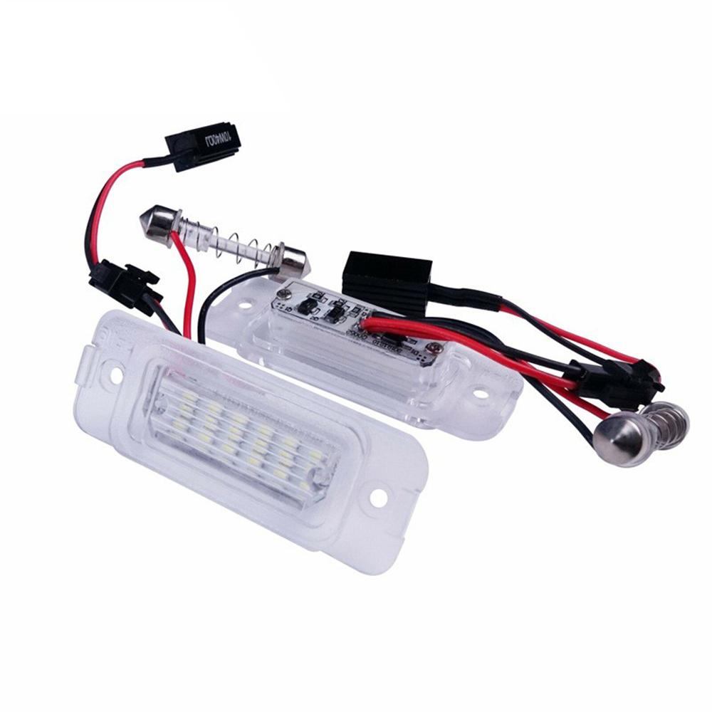 White Led License Plate Light Lamp Pair A2518200066 For Benz W164 W251 X164