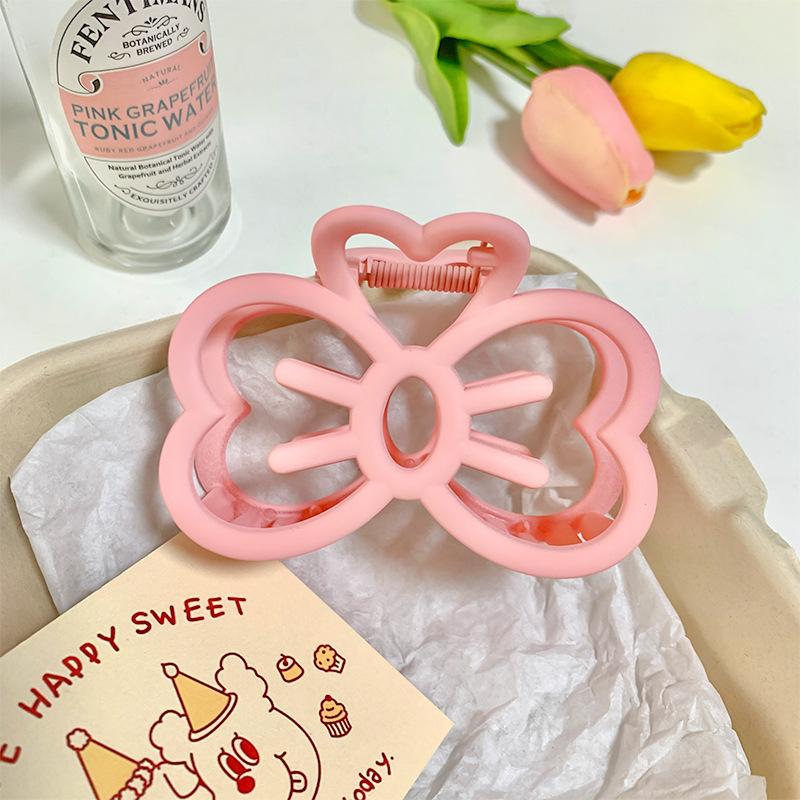 Candy Color Cat Bow Hair Clip Women Plastic Claw Clip Fashion Crab Hair Clip For Girls Sweet Hair Claw Hair Accessories