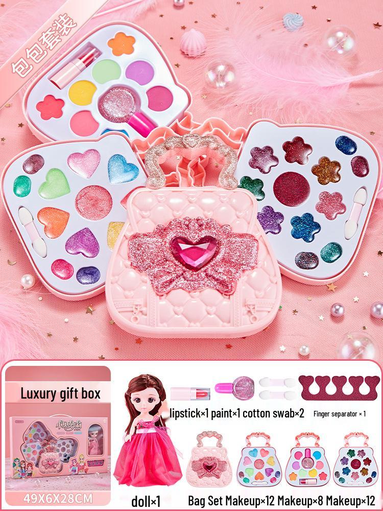 Kids' Makeup Set for Ages 3-6: Genuine Girls' Playhouse Toy with Lipstick 012/013