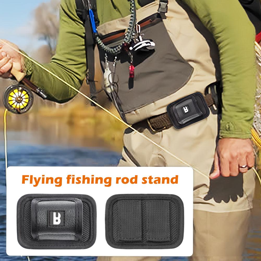 Flying Fishing Rod Storage Holder Rod Stand Belt Thickened Anti-Drop Fishing Rod Fasten Holder Loop Strap Fixed For Molle System
