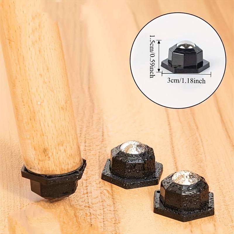 Ruedas para Mover Muebles de Alta Resistencia con Giro de 360 Grados, Rodamiento Suave para un Movimiento Fácil, Adecuadas para Muebles Pesados