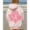 2026 Womens Oversized Hooded Sweatshirt With Embroidered Floral Design Casual Streetwear