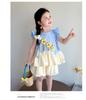 Girls' Summer Dress Set 2026 New Style Children's Summer Fashionable Thin Style Little Girl Baby Shorts Very Beautiful