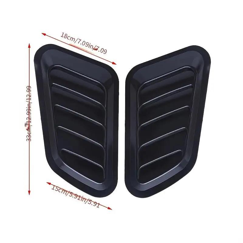 Automotive universal hood air flow inlet hood hood ventilation vent cover fashionable modification fake air outlet engine parts