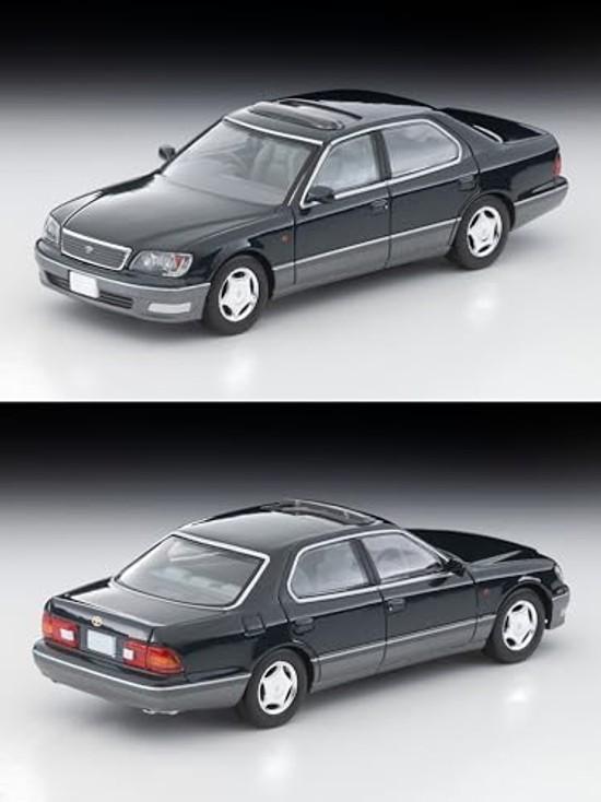 TOMYTEC Tomica Limited Vintage Neo 1/64 LV-N356b Toyota Celsior C-Spezifikation F-Paket Grün/Grau 1997 Modell Fertigprodukt 337638
