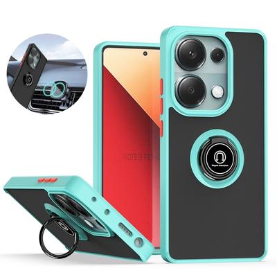 For Poco M6 Pro 4G Case Magnetic Ring Stand Holder Armor Phone Cover For Poko Little M 6 Pro M6Pro PocoM6Pro 4G Shockproof Funda