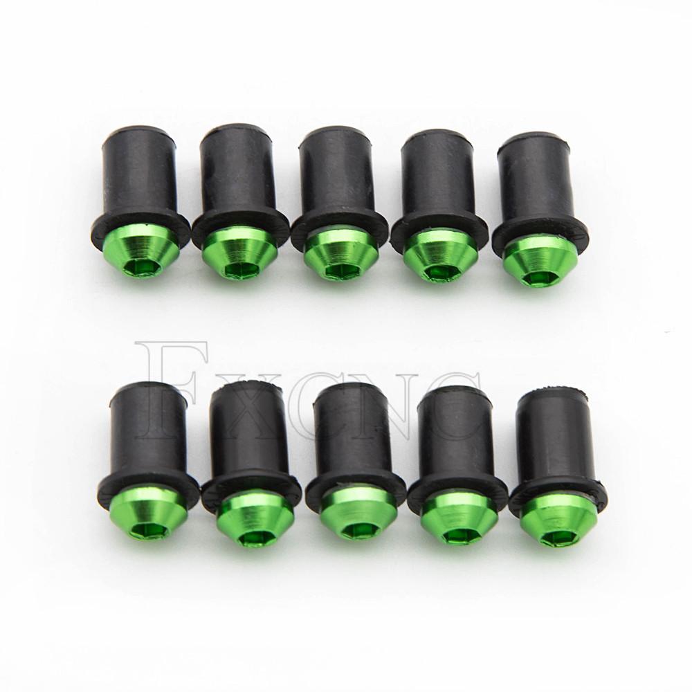 10PCS 5mm Windscreen Windshield Bolt Screw Kit For Kawasaki Z900 Z750 Z800 Z650 VERSYS 300 650 1000 ZX6R ZX7R ZX10R ZX14R ZZR