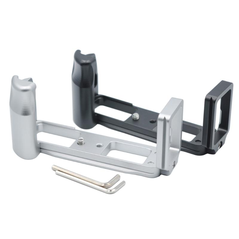Para X-E1 X-E2 Sistema de Liberación Rápida Placa QR Adaptador de Montaje para Trípode de Cámara Soporte en L Vertical Horizontal Aleación de Aluminio