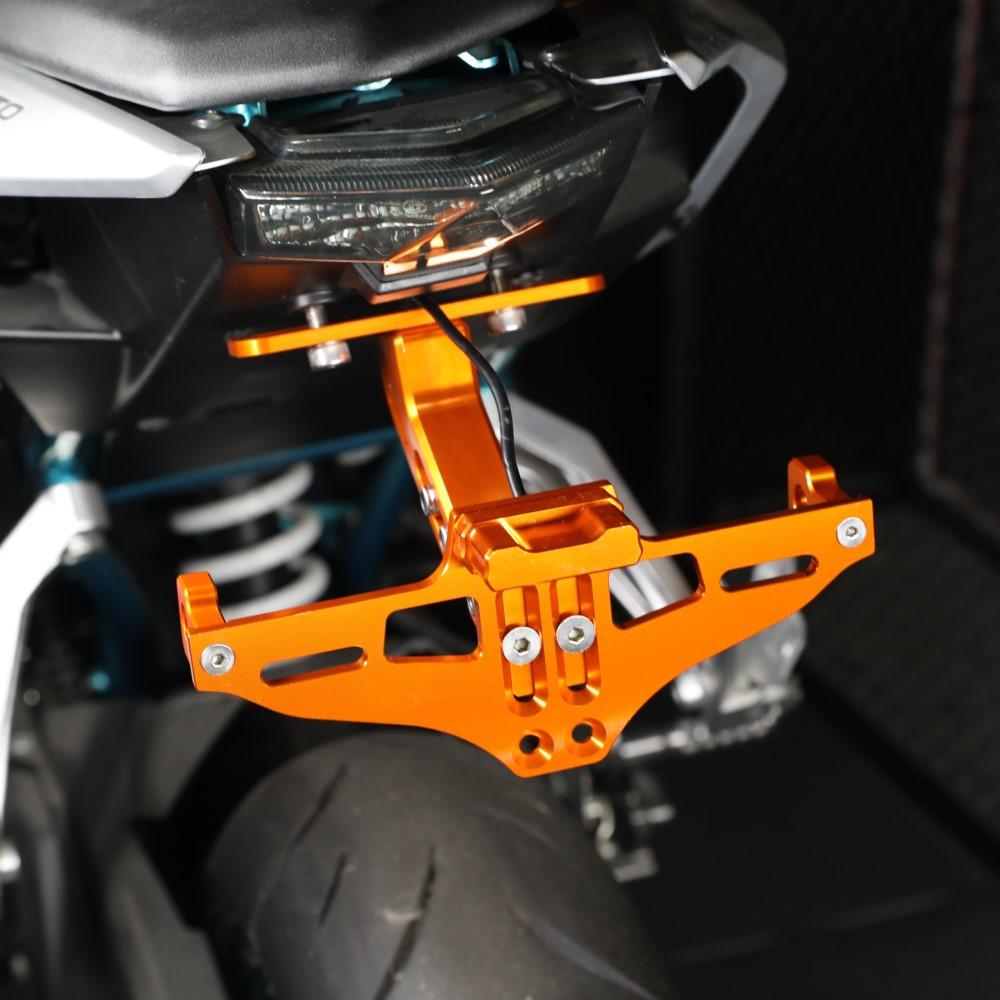 Universeller Motorrad-Kennzeichenhalter Mit Licht Für Kennzeichen FÜR DUCATI MONSTER1200 SCRAMBLER HYPERMOTARD821 MONSTER 600