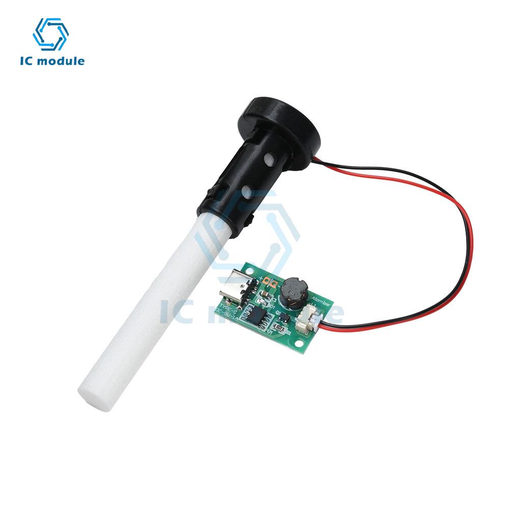 DC 5V 1.5-2W Single Spray Humidifier Mist Module Energized Mist Air Plant Humidifier Mist Driver Board Type C Interface