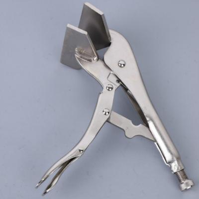 High Carbon Steel Sheet Metal Clamps Welding Locking Pliers Adjustable Opening Flat Nose Hand Tool