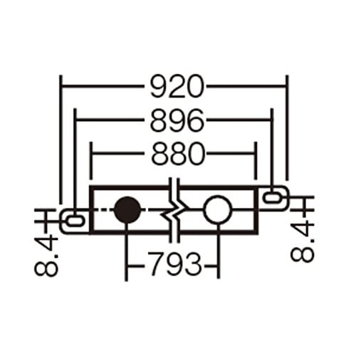 Panasonic LED Basic Line Light Ceiling Wall Mounted Light Bulb Color LSEB9023LB1