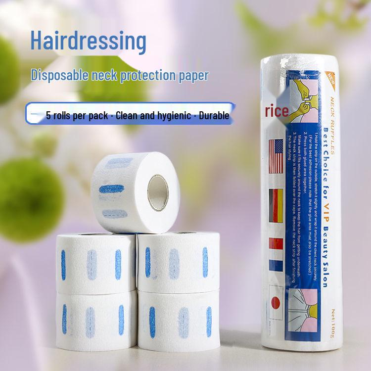 Disposable Black Hairdressing Bib for Anti-Split Ends and Neck Protection