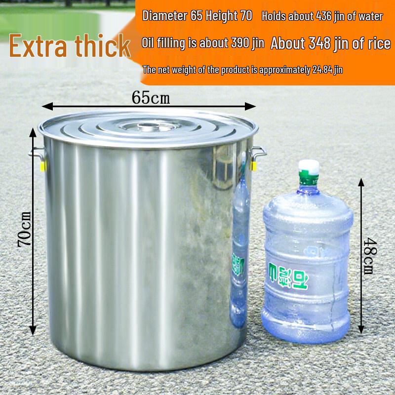 JPHZNB Stainless Steel Bucket with Lid