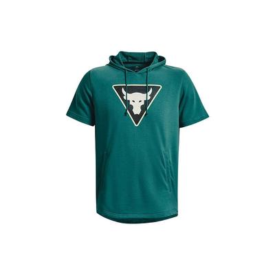 Bull Print Hooded Pullover Short Sleeve T-Shirt Men Tops Dark-Green 1378019-722