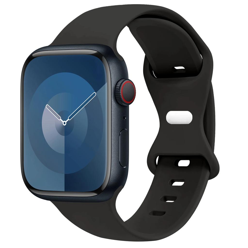 Silicone Strap For Apple Watch Band 44mm 45mm 41mm 40mm 49mm 42mm 38mm 46MM Sport Bracelet iWatch Series Ultra 2 SE 10 9 8 7 6 5