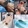 Juntan FKM Rubber Watch Band for Men and 20mm and Classic Rolex Style with Folding Clasp Women, 22mm,