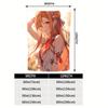 Anime Character Girl Flannel Printed Blanket Suitable for All Seasons Suitable for Living Room Office Sofa and Travel 180x250CM