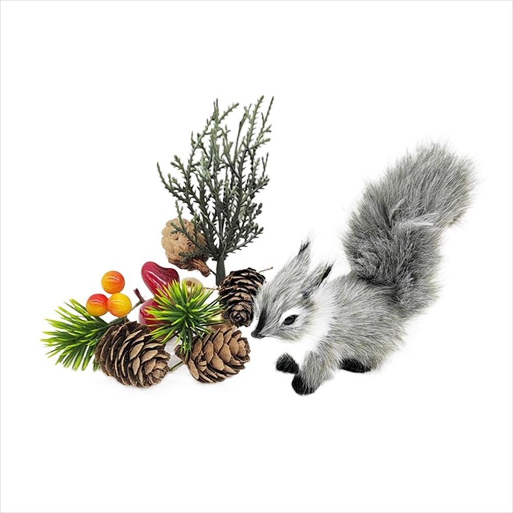 Plush Toy Table Decorations Simulation Squirrel Plush Animal Squirrel Plush Toys Stuffed Toys