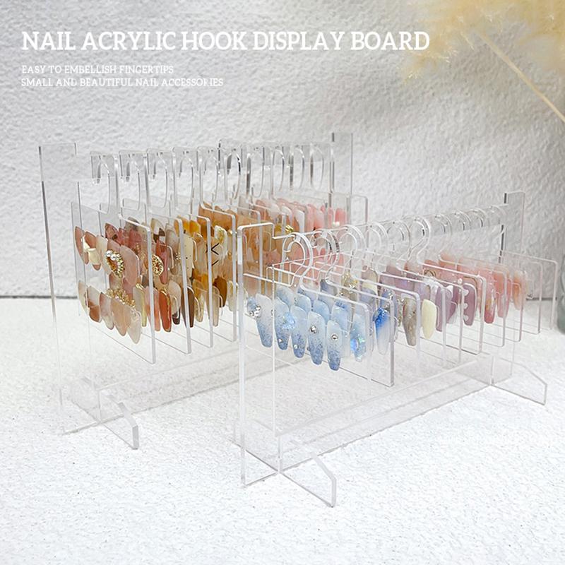 Nail Display Board Style Acrylic Color Card Works Modeling Template Desktop Sample Storage Hanger Tools Nail Art Tool
