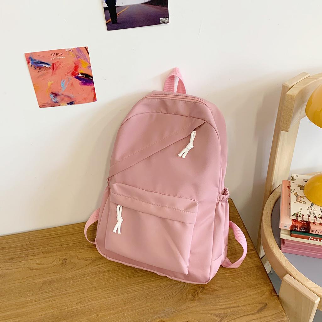 Korean version of the new small fresh backpack high value campus junior high school student schoolbag trend large capacity travel backpack
