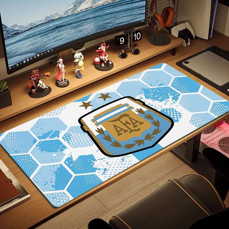 Messi Large Size Mouse Pad Large Gaming Table Cushion Non-slip Laptop Tablet Big Mousepad XXL Mat Mini PC Playmat With Lock Edge