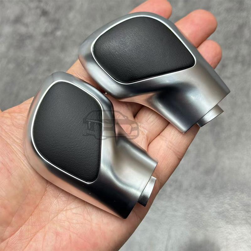 Suitable for Volkswagen Golf 6 7 R GTI Passat B7 B8 CC R20 Jetta MK6 GLI Chrome Matte, with Leather Shift Knob and Gear Side Cov