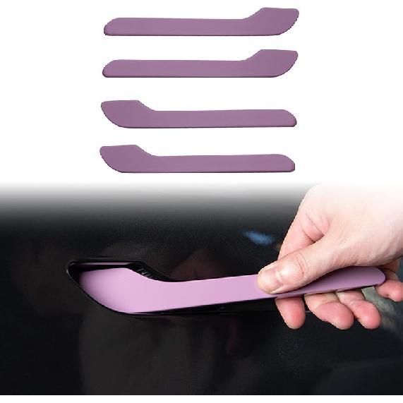 Fit Tesla Model 3(Highland) and Model Y(Juniper) 2017-2025 Door Handle Decoration Cover,for Car Door Handle Sills Protection Wrap Accessories