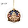 Restaurant Hotel Christmas Decorations 250th Anniversary Acrylic Hanging Ornament, Double Side Printed Festive Holiday Decor Thoughtful Gift for Loved