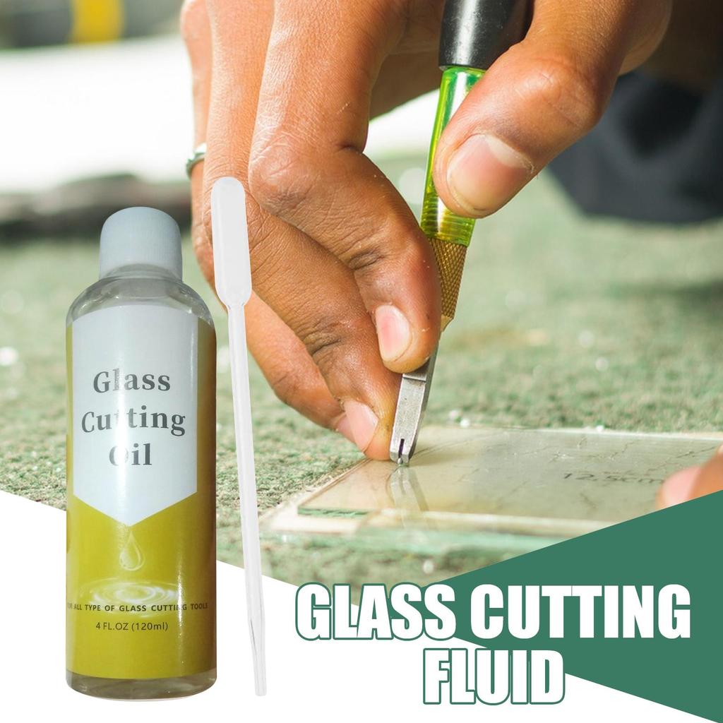 120ml Glass Cutting Oil Tile / Mirror Cutting Grease Glass Multipurpose Drill Bit Cutter Tool Fluid For Art Glass Cutting Tool