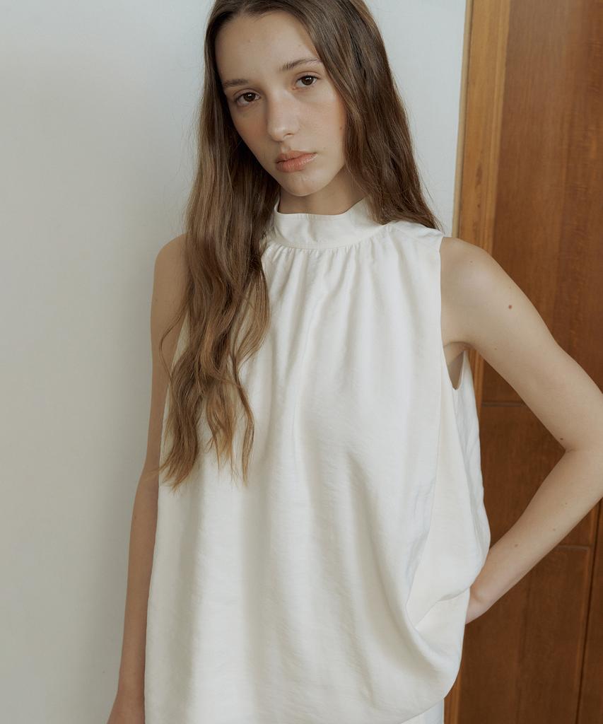 OCTETTE Roel High Neck Blouse_2Color